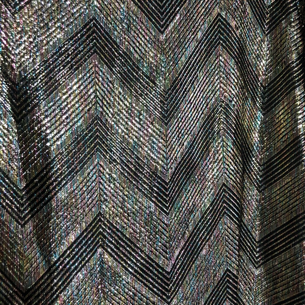 Halston III Vintage Metallic Long Sleeve Blouse - Picture 6 of 8